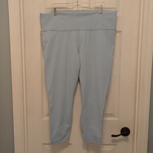 NWT Fabletics High Waisted Powerhold 7/8 Leggings - Sky Way Size 3x